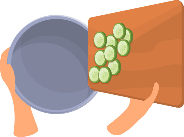 沙拉烹饪图标卡通风格图片下载