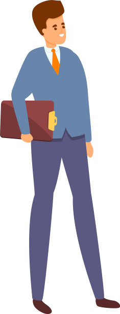商务个人助理图标卡通风格图片下载