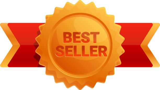 畅销书奖章图标卡通风格图片下载