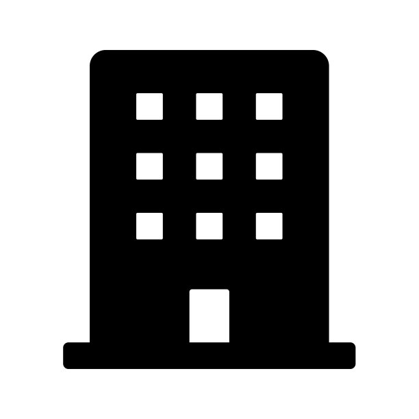 建筑物、公司和办公室的简单矢量图标。图片下载