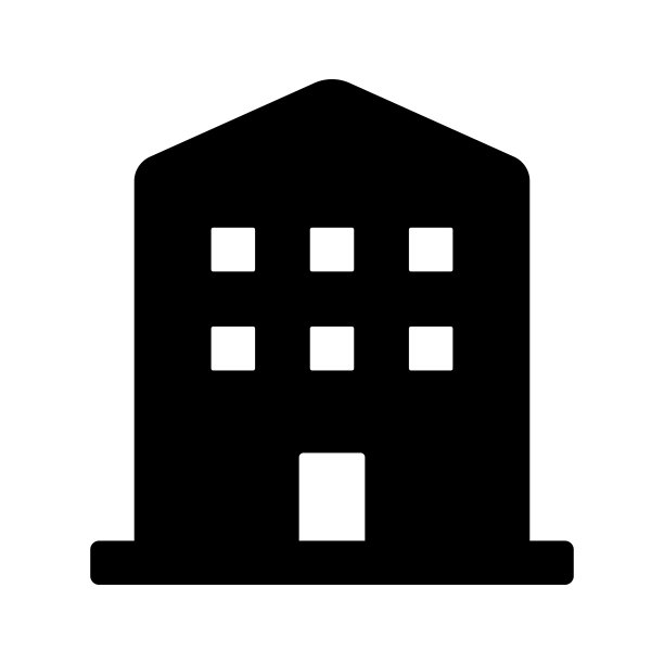 建筑物、公司和办公室的简单矢量图标。图片下载