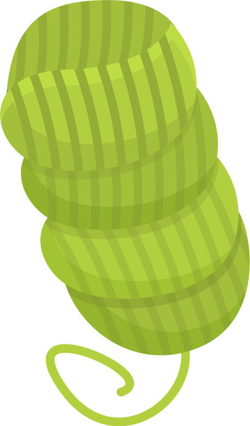 卡通风格的针织羊毛图标图片下载