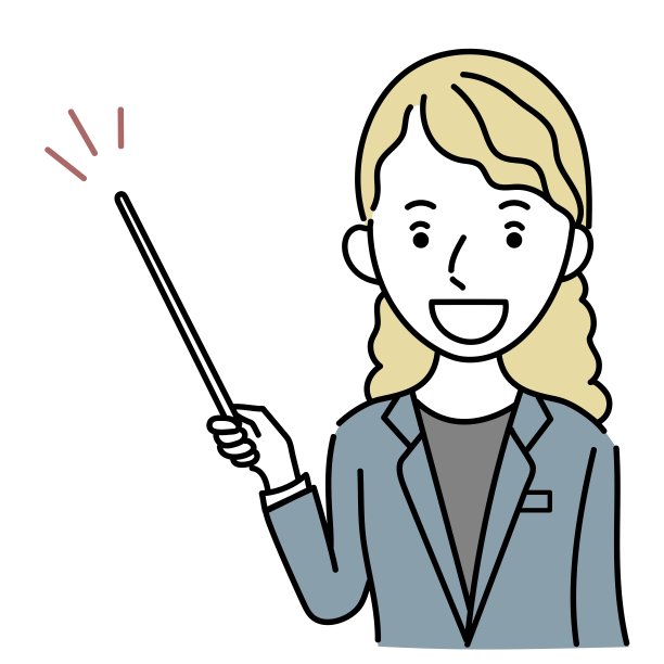 外国女商人解释东西的矢量插图图片下载