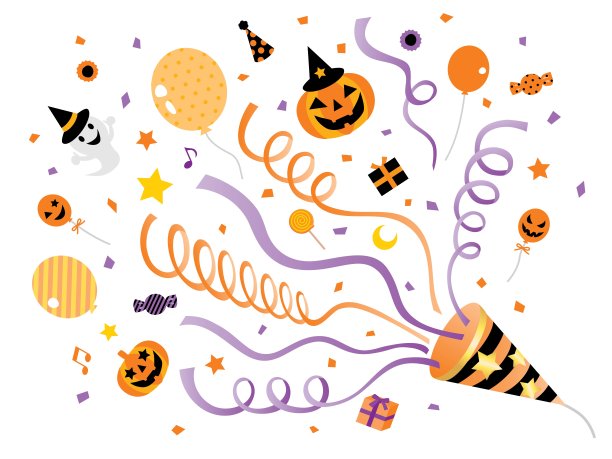 万圣节的爆竹和南瓜灯图片下载