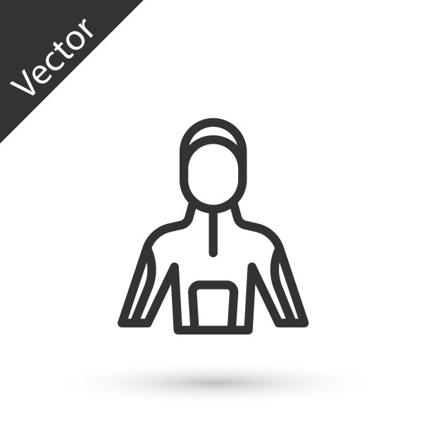 灰线潜水服的水肺潜水图标孤立在白色的背景。在水下潜水设备。向量图片下载