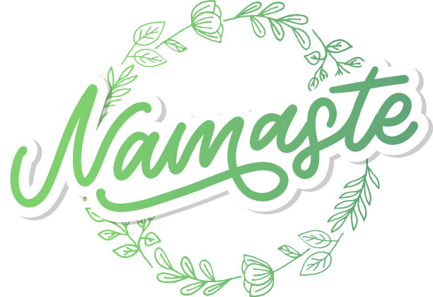 手写的印度问候字母合十礼图片下载