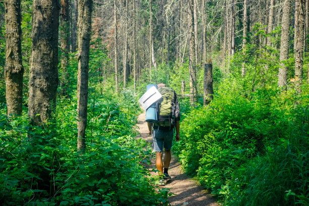 克拉斯诺雅茨克石柱自然保护区的徒步小径图片下载