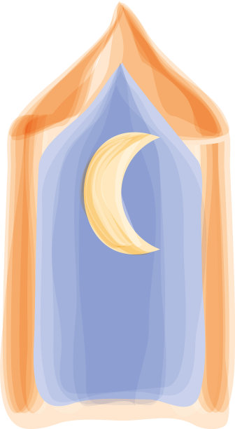 窗口月亮画图片下载