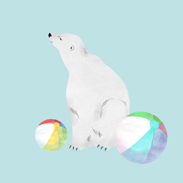 北极熊插图图片下载