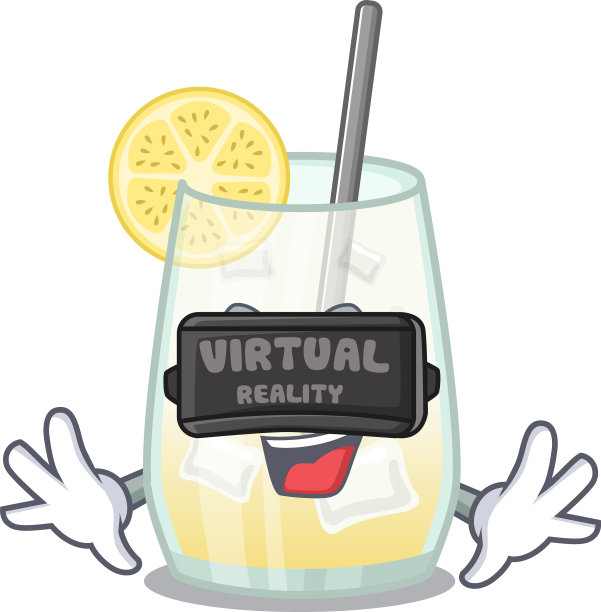 一个卡通形象的汤姆柯林斯鸡尾酒使用图片下载