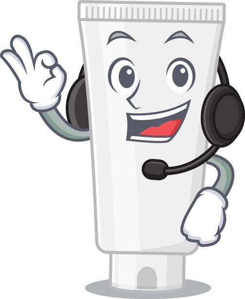 沐浴露漫画人物戴着耳机图片下载