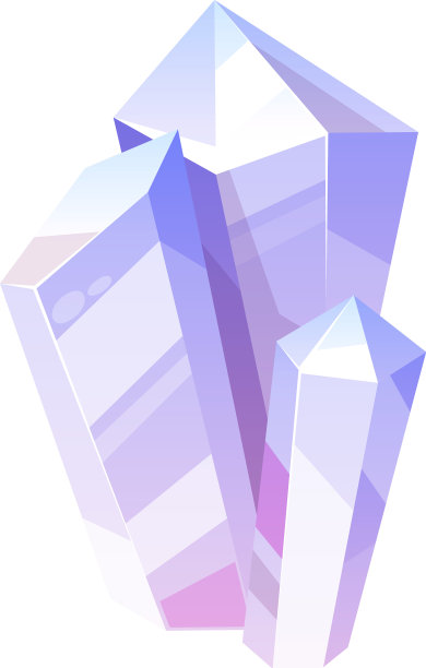 淡紫色紫水晶紫色宝石石孤立的水晶图片下载