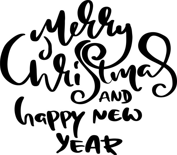 手绘短语圣诞快乐，新快乐图片下载