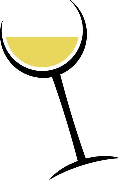 程式化的抽象白葡萄酒杯图片下载