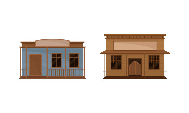 西式建筑，带有蝙蝠门的沙龙图片下载