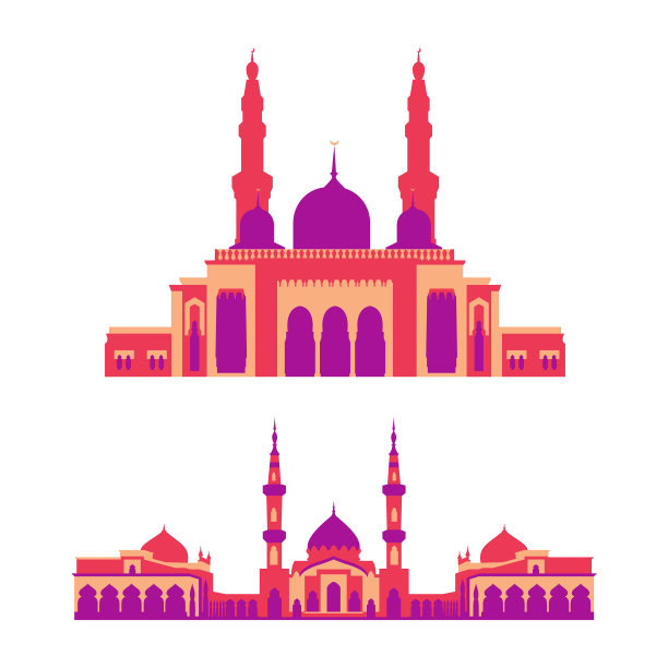 简易平房风格的一套清真寺收藏图片下载