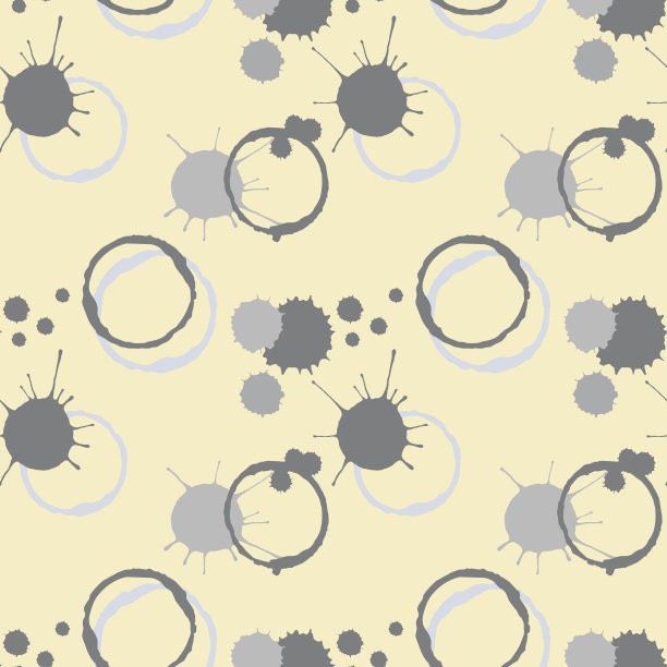 咖啡滴无缝图案图片下载