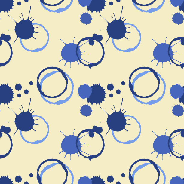 咖啡滴无缝图案图片下载