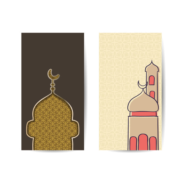 现代垂直横幅斋月kareem封面图片下载