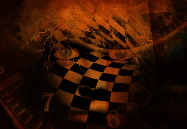 方格脸。3D渲染图片下载