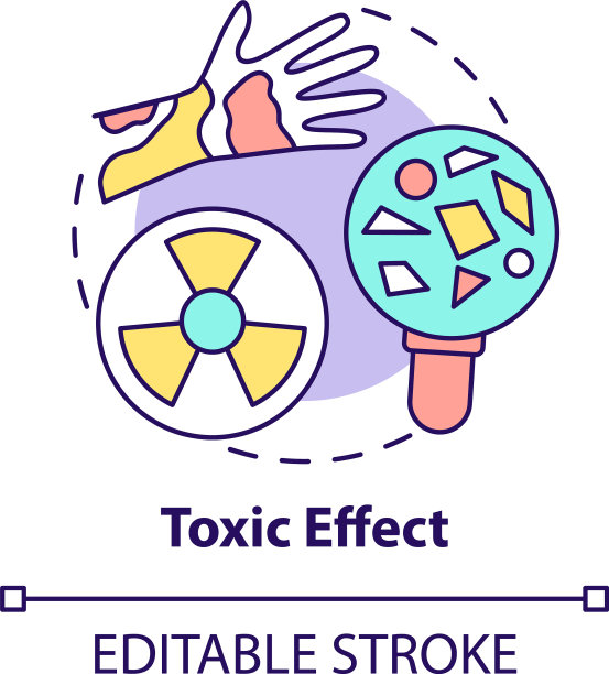 毒性效应概念图标图片下载