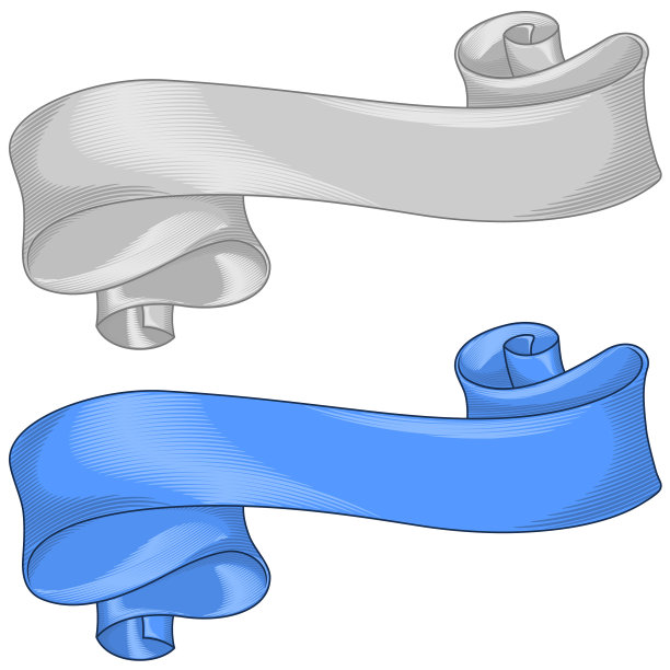 弯曲的丝带设计图片下载