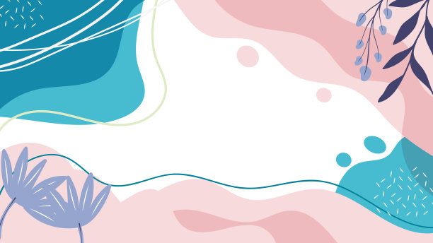 液体风格彩色蜡笔抽象背景与元素向量。图片下载