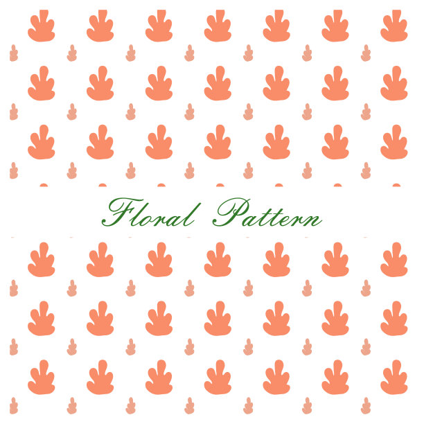 花卉图案。美丽的装饰花卉背景。矢量图图片下载