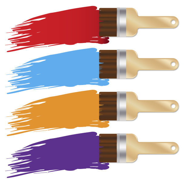 水彩刷彩虹。五彩缤纷的彩虹。墙壁艺术水彩抽象艺术背景。矢量插图。股票的形象。每股收益10。图片下载