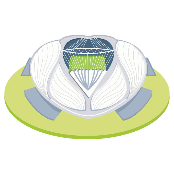 孤立的3d彩色足球场图片下载