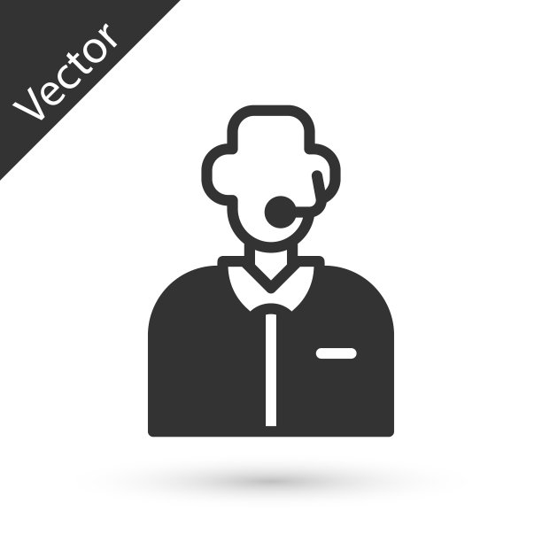 灰色足球或足球解说员图标孤立在白色背景。向量图片下载