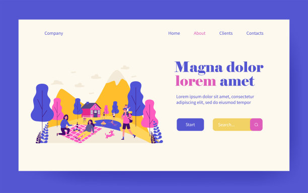 在户外度假的人图片下载