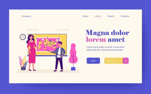 学生拿着指针站在地图和老师旁边图片下载