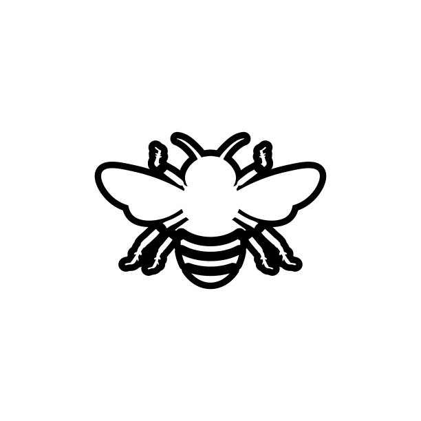 蜜蜂图标设计模板矢量孤立插图图片下载