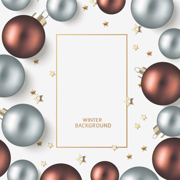 新年和圣诞设计模板圣诞灰图片下载