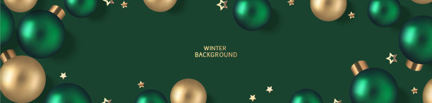 新年和圣诞设计模板圣诞绿色图片下载