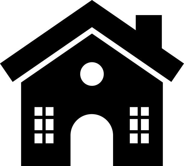 房子图标设计模板孤立图片下载