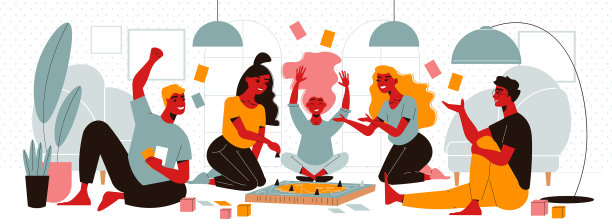 家庭桌游构图图片下载