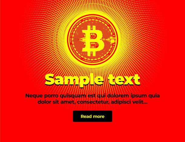 比特币是虚拟数字加密货币旗帜图片下载