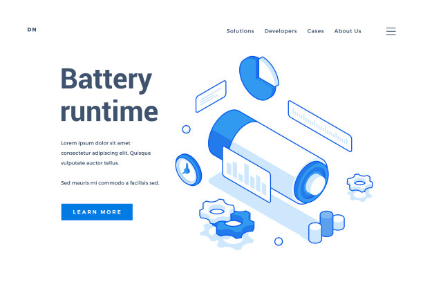 帮助探索电池的横幅网站图片下载