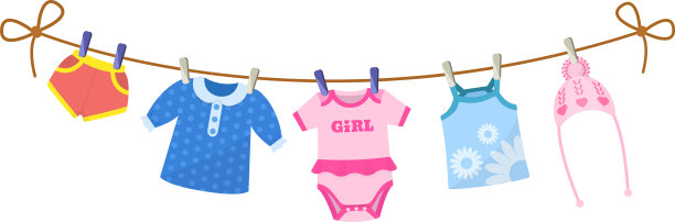 为孩子们准备衣服图片下载