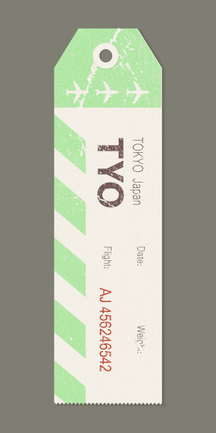 复古行李标签复古复古旅行东京图片下载