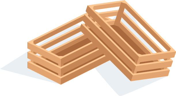 现实的木箱收集存储图片下载