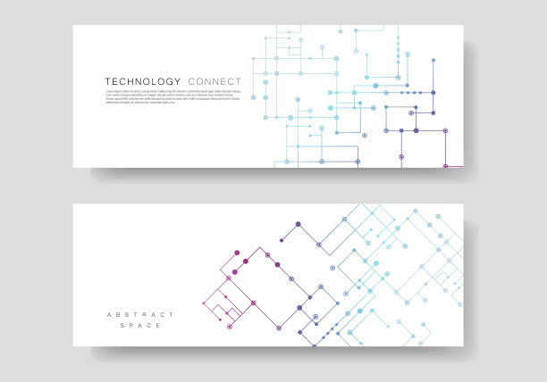 线路背景线连接着点线图片下载