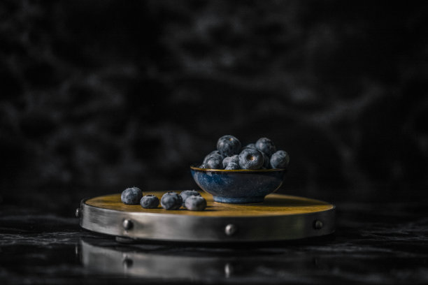 有蓝莓的静物图片下载