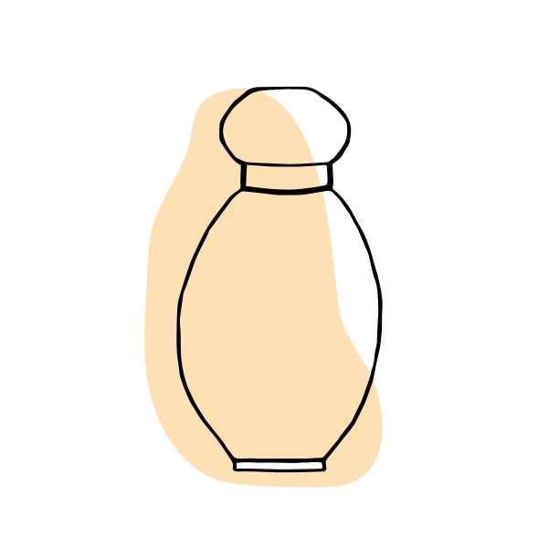 香水瓶矢量。矢量手绘香水轮廓涂鸦图标。香水素描插图印刷，网页，移动和信息图隔离在白色背景。图片下载