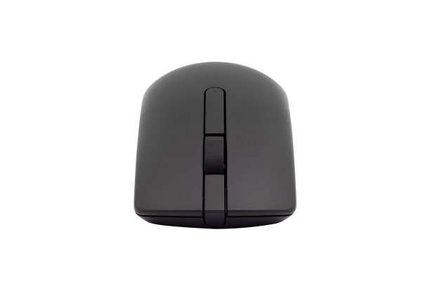 白色背景上的黑色无线鼠标图片下载