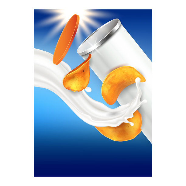 薯片零食创意宣传海报图片下载