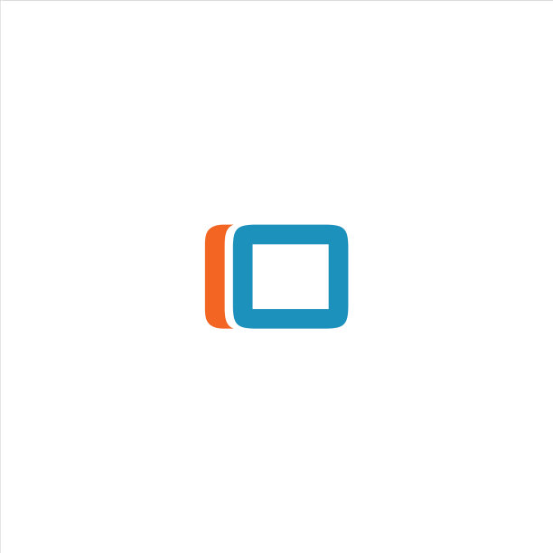 O字母标志抽象设计上的黑色颜色图片下载