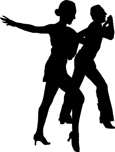 舞者轮廓图片下载